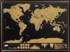 Stieracia mapa sveta 82 x 59 cm štýlová dekorácia motivácia Náhľad obrázku produktu 5