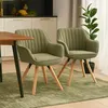 Meubles Cosy 2er-Set bequeme Esszimmerstühle aus grünem Produktbild-Vorschau 9