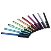 A collection of colorful touchscreen pens arranged in a fanned-out pattern against a white background. Produktbild-Vorschau