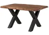 MASSIVMOEBEL24 Baumtisch Sheesham 160x90x77 grau gebeizt / Produktbild-Vorschau 3