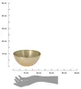 Glasschale Durchmesser 21Cm Farbe Gold Voir les images du produit 9
