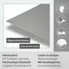 Arbeitsplatte aus Edelstahl 1100x500x20mm Produktbild-Vorschau 3