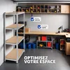 Étagère robuste pour charges lourdes - 160 x 80 x 40 cm, Voir les images du produit 7