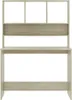 vidaXL Schreibtisch mit Regalen Sonoma-Eiche 110x45x157 cm Produktbild-Vorschau 4