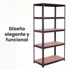 IvoQ Estantería Negra - Estantería metálica de Vista previa de la imagen del producto 7