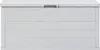 A front view of a light gray storage box with a slatted design. Anteprima dell’immagine prodotto