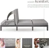 tectake® Rattan Sonnenliege Sofia 196 x 66 x 27 cm Produktbild-Vorschau 3