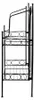 Etagère à 2 niveaux - L 56,5 x l 25,9 x H 79,3 cm - Noir Voir les images du produit 3