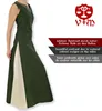 Mittelalter Kleid mit Schnürung ärmellos Grün / Natur Produktbild-Vorschau 8