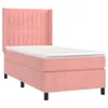 vidaXL Boxspringbett mit Matratze & LED Rosa 90x200 cm Samt Produktbild-Vorschau 4