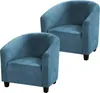 2 Piece Club Chair Slipcover Chair Cover Stretch Velvet Náhled obrázku produktu 1