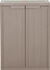 vidaXL Gartenschrank Braun 65x45x88 cm PP Holz-Optik Produktbild-Vorschau 1