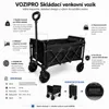 120litrový skládací vozík pro venkovní použití s kolečky, Náhled obrázku produktu 2