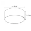 Deckenleuchte Schwarz 40 cm inkl  LED Drum LED Produktbild-Vorschau 3