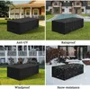 Gartentisch-Abdeckung, 150 x 90 x 75 cm, Schwarz, 420D Produktbild-Vorschau 2