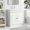 vidaXL Armario para debajo del lavabo, color blanco, 78,5 x Vista previa de la imagen del producto 2