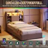 UnboxG Polsterbett 90x200 cm mit 2 Schubladen, Bett mit Produktbild-Vorschau 3