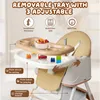 Hochstuhl Baby 2 in 1 mit Rollen, Höhenverstellbar Produktbild-Vorschau 4