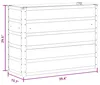 vidaXL Fioriera grigio chiaro 100 x 40 x 75 cm in acciaio Anteprima dell’immagine prodotto 5