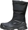A side view of a black winter work boot. Voir les images du produit
