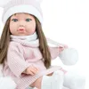 Puppe Pia 45 cm mit langen braunen Haaren Weichkörper für Kinder Spielzeug-Puppe Spielpuppe Spielwaren Geschenkidee Geburtstag Weihnachten Anteprima dell’immagine prodotto