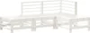vidaXL 4-tlg. Garten-Lounge-Set Weiß Massivholz Kiefer Produktbild-Vorschau 1