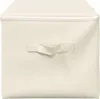 vidaXL Boîtes de rangement 2 pcs. tissu 43x34x23 cm crème Voir les images du produit 5