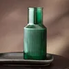 HOMLA TOLLE gestreifte Glasvase grün 10x22 cm Produktbild-Vorschau 5