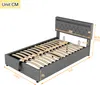 okwish Boxspring postel 140x200 cm s LED osvětlením, USB a Náhled obrázku produktu 5