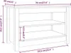 Schuhbank Honigbraun 70x38x45,5 cm Massivholz Kiefer Produktbild-Vorschau 7