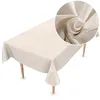 Tischdecke Textil Leinenoptik Beige Robust Wasserabweisend Produktbild-Vorschau 5