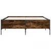 Bettgestell Räuchereiche 140x190 cm Holzwerkstoff und Produktbild-Vorschau 4