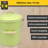 Karl Krüger M10PAG Mülleimer "Juist" mit Deckel emailliert, Produktbild-Vorschau 3