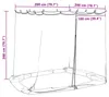 vidaXL Moskito-Netz für Pavillon 220 Mesh Weiß 2 x 2 x 2 m Produktbild-Vorschau 8