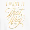 "I WANT IT That Way" - koszulka męska/damska, biała, Podgląd zdjęcia produktu 3