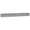 Wandschränke 2 Stk. Grau Sonoma 102x30x20 cm Holzwerkstoff Produktbild-Vorschau 1