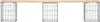 vidaXL Gabionová zahradní lavička 203x31x42 cm Borovicový Náhled obrázku produktu 3