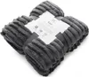 A folded gray blanket with a textured surface. Produktbild-Vorschau
