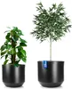 BigDean 2er Set Blumentopf ø 40 + 46 cm anthrazit mit Produktbild-Vorschau 1