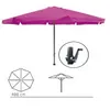 A pink umbrella with diagrams showing its dimensions and mechanism. Produktbild-Vorschau