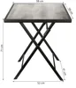 BRUBAKER Gartentisch Bergamo - 58 x 58 cm Balkontisch Produktbild-Vorschau 7