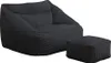 HOME DELUXE - Sitzsack COZY mit Hocker - Stoff: Samt Cord, Produktbild-Vorschau 5