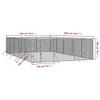 Outdoor-Hundezwinger Silbern 6x10x2 m Verzinkter Stahl Produktbild-Vorschau 4