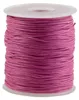90 Meter / 1 Spule gewachste Baumwollschnur, 1mm himbeer Produktbild-Vorschau