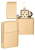 ZIPPO - Zippo met vlammotief - Geborsteld messing Productafbeelding-voorbeeld 5