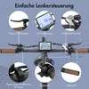 Diagram showing the various controls and features of an e-bike handlebar. Produktbild-Vorschau