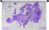 MuchoWow® Wandteppich Wandbehang Europa - Weltkarte - Farbe Produktbild-Vorschau 1