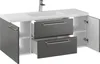 Rosen 120 cm Badezimmerschrank mit Waschbecken und Chrom Produktbild-Vorschau 2