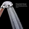 A close-up of a shower head spraying water, with text describing its features. Anteprima dell’immagine prodotto
