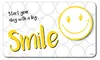A decorative cutting board with a smiley face and motivational text. Produktbild-Vorschau